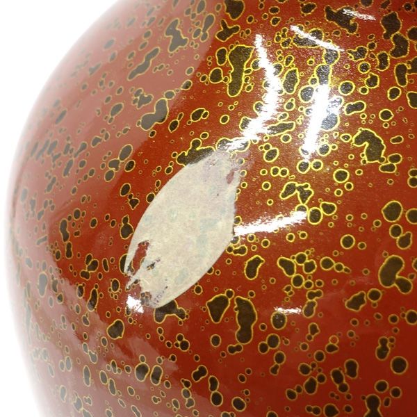 秋村実工房(金彩秋風) 花器(小) 楽天市場】津軽びいどろ 秋村実の