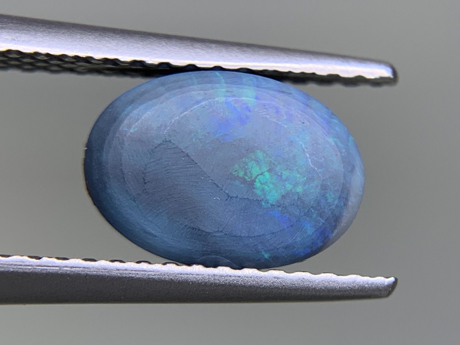 ■ 遊色効果抜群　ブラックオパール1.51ct　中央宝石ソーティング付　ダイヤ1.24ct　11.5号サイズ お客様の声 1&frasl;3 最新分