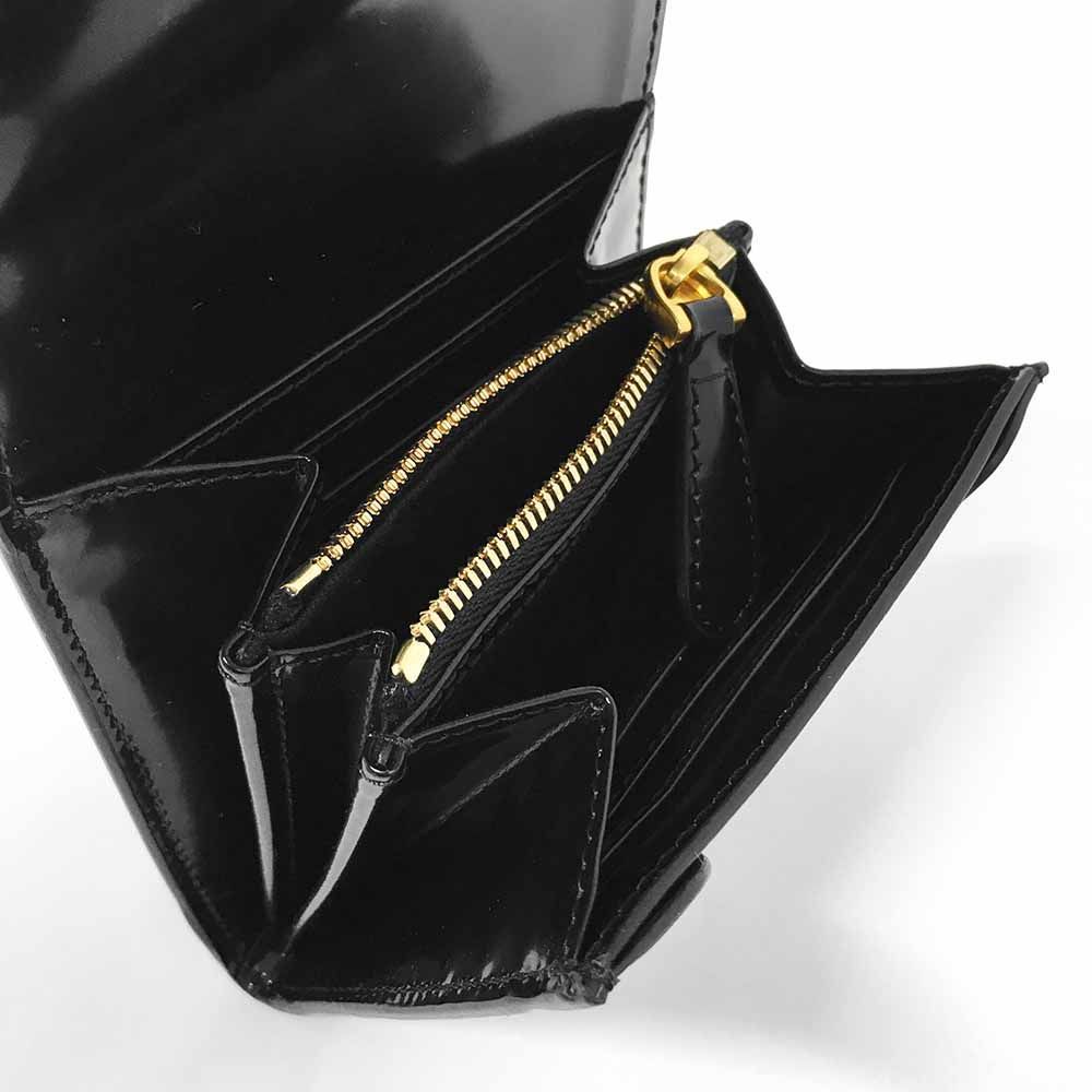 アミパリス 財布 Paris コンパクトウォレット ユニセックス ブラック AMI PARIS（アミ パリス）コンパクトウォレット 二つ折り財布