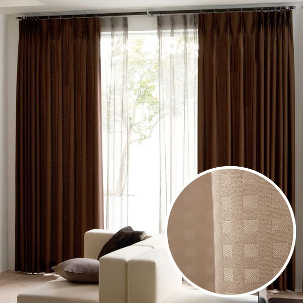 10組 ドレープカーテン 幅100cm×丈200cmの2枚組×10組 ベージュ NEXPOTALLINN_EU