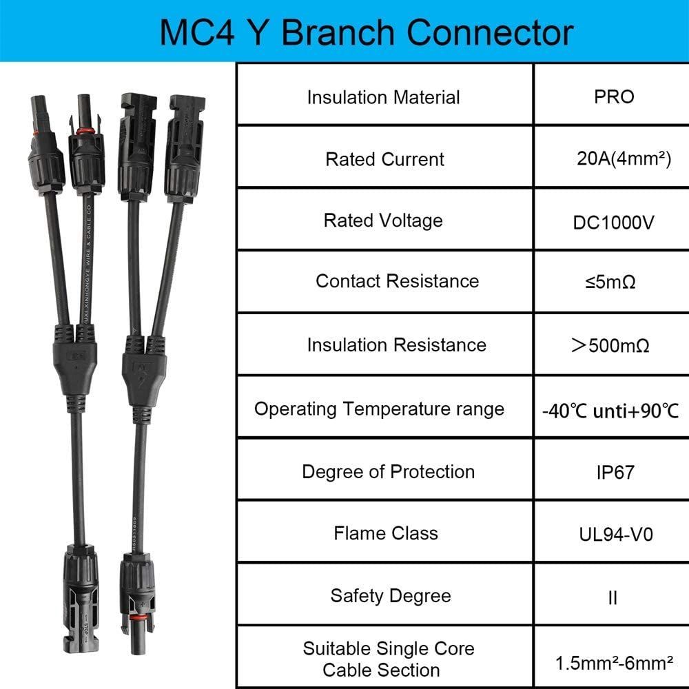 分岐ソーラーパネル用 Y字型 並列用 MC4 - その他