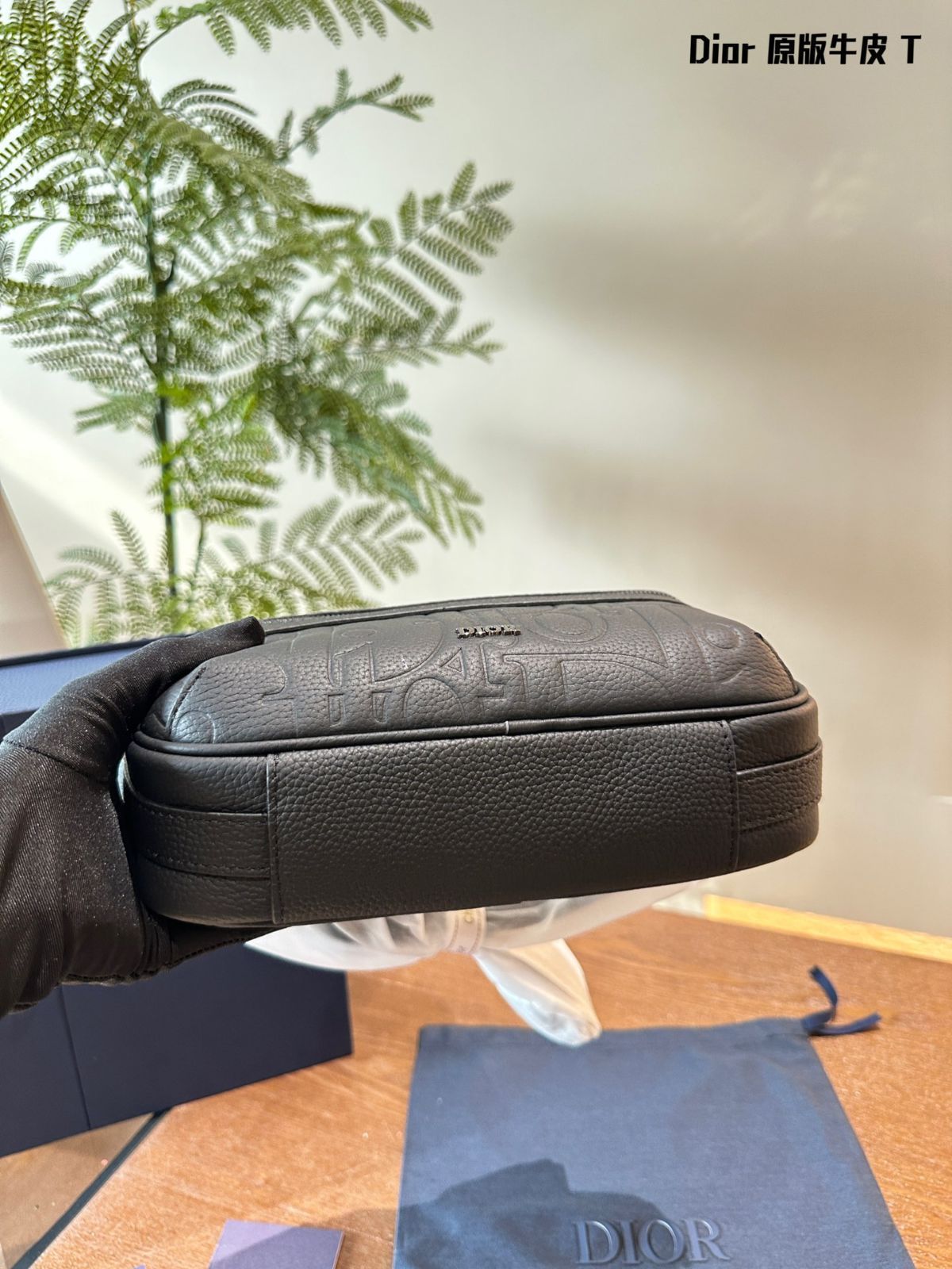 今日 DIOR Gravity Embossed Leather Bag - ディオール グラビティ エンボス レザーバッグ DECORATOM_COM_BR