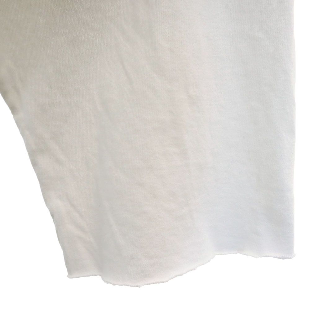 ゲス 90s USA製 プリント 5分袖 シングルステッチ Tシャツ L ホワイト