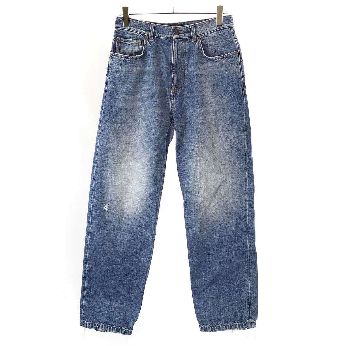BALENCIAGA バレンシアガ 23AW ルーズフィットダメージデニムパンツ 