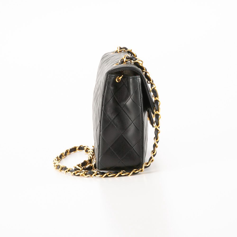 シャネル CHANEL ラムスキン ミニマトラッセ フラップライン