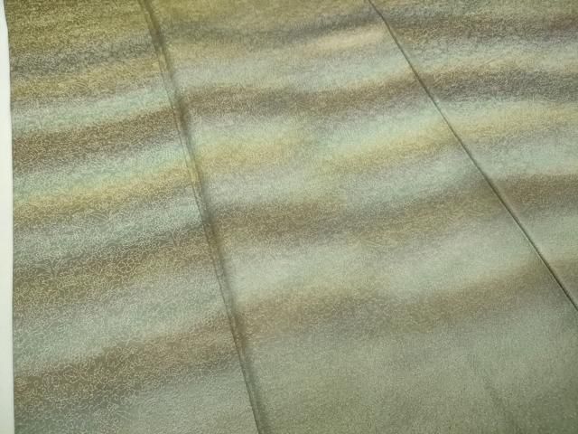 平和屋本店■極上　久保田一竹　幻の辻が花　訪問着　草花地紋　暈し染め　金通し地　さが美扱い　逸品　DZAA5958kh5 平和屋本店□極上 久保田一竹 幻の辻が花 訪問着 草花地紋 暈し染め 金