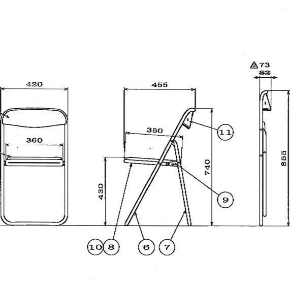 パイプ椅子 現地引取専用 5脚セット2,500円！(地域外はご相談下さい