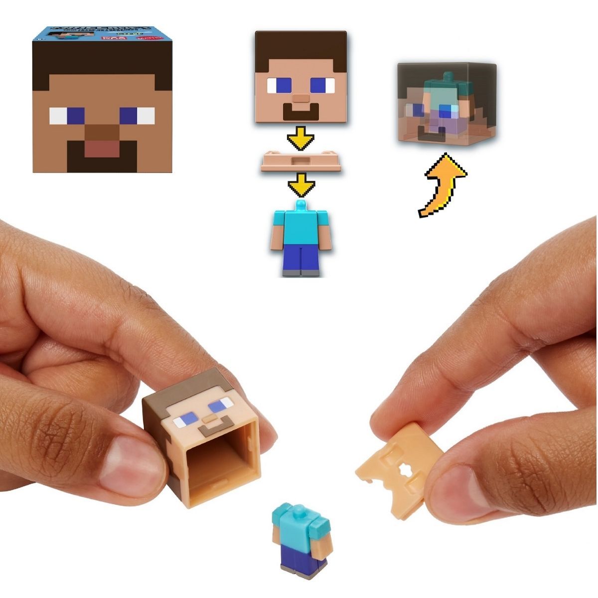 マイクラフィギュア箱売り マインクラフト モブヘッド ミニフィギュア