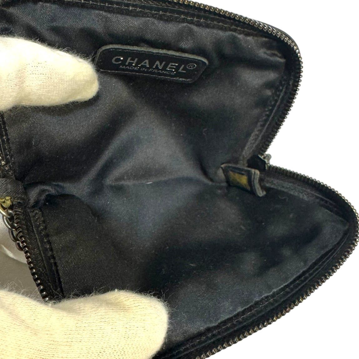 C329 CHANEL シャネル ニュートラベルライン ミニポーチ コインケース