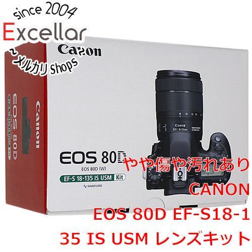 bn:13] Canon製 EOS 80D EF-S18-135 IS USM レンズキット 元箱あり
