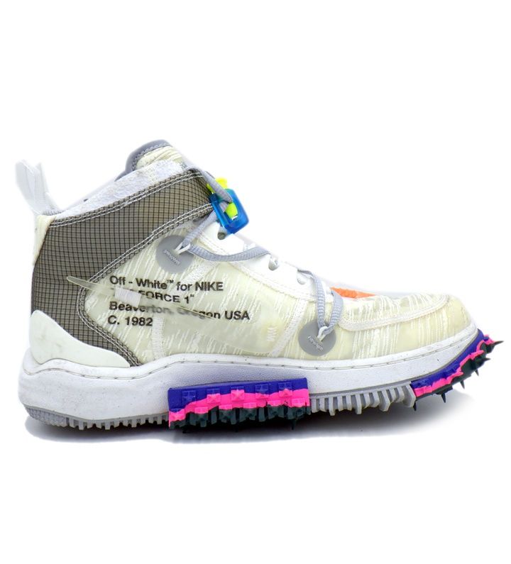 【27.0】ナイキ　エアフォース1 ミッド　ホワイト ナイキ NIKE × オフホワイト OFF WHITE 【 AIR FORCE 1 MID