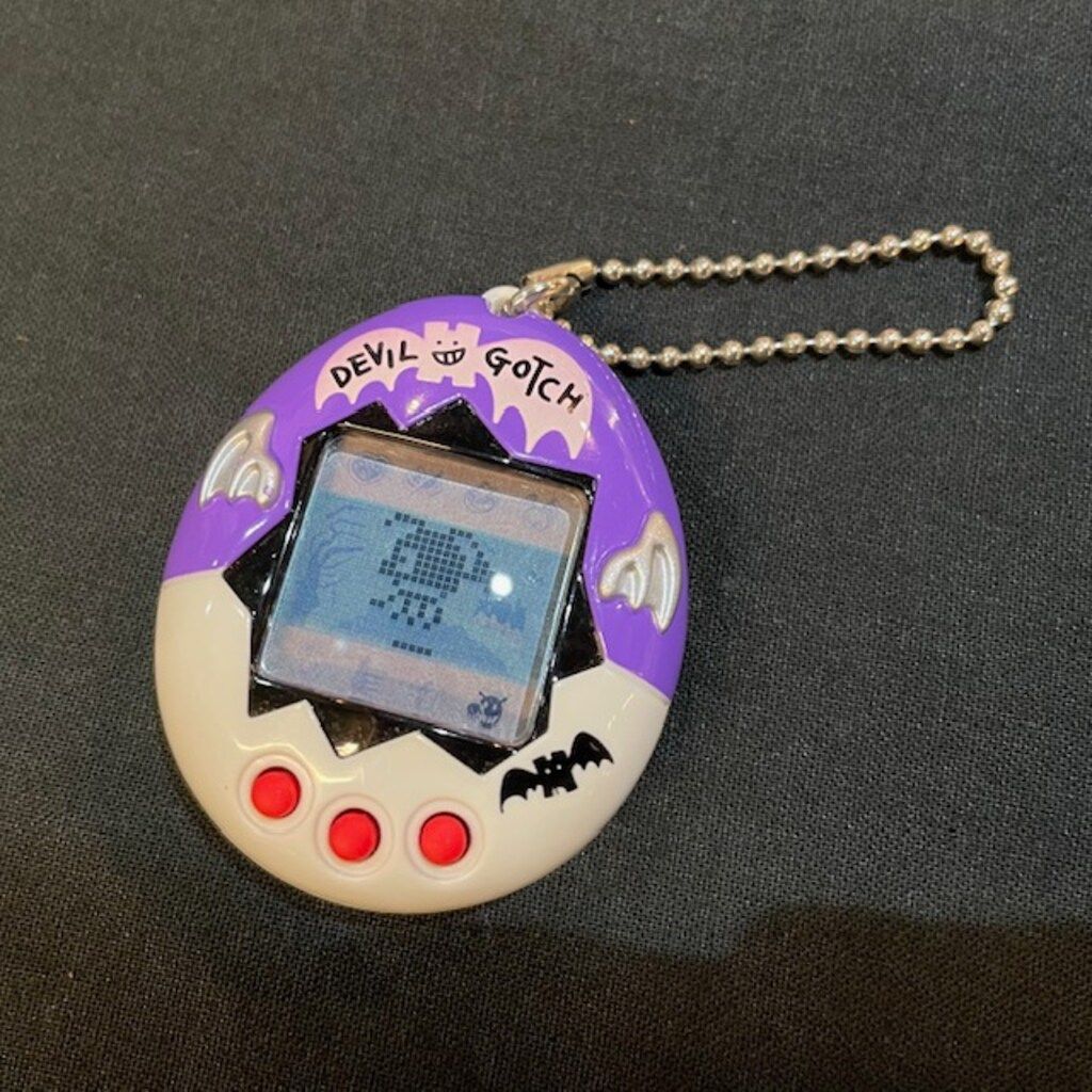 【動作確認済】 デビルっちのたまごっち　白紫 当時物 デビルっち たまこっち 白 デビルっちのたまごっち 紫 白バンダイ