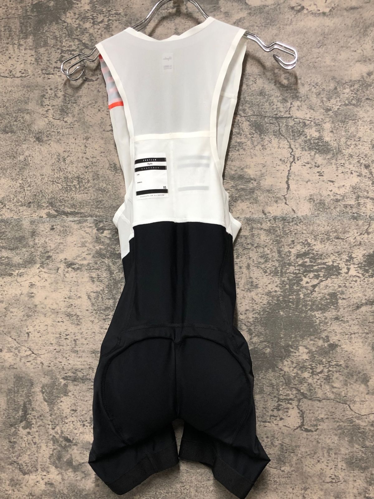 JE238 ラファ Rapha PRO TEAM BIB SHORTS ビブショーツ ブラック ホワイト XS