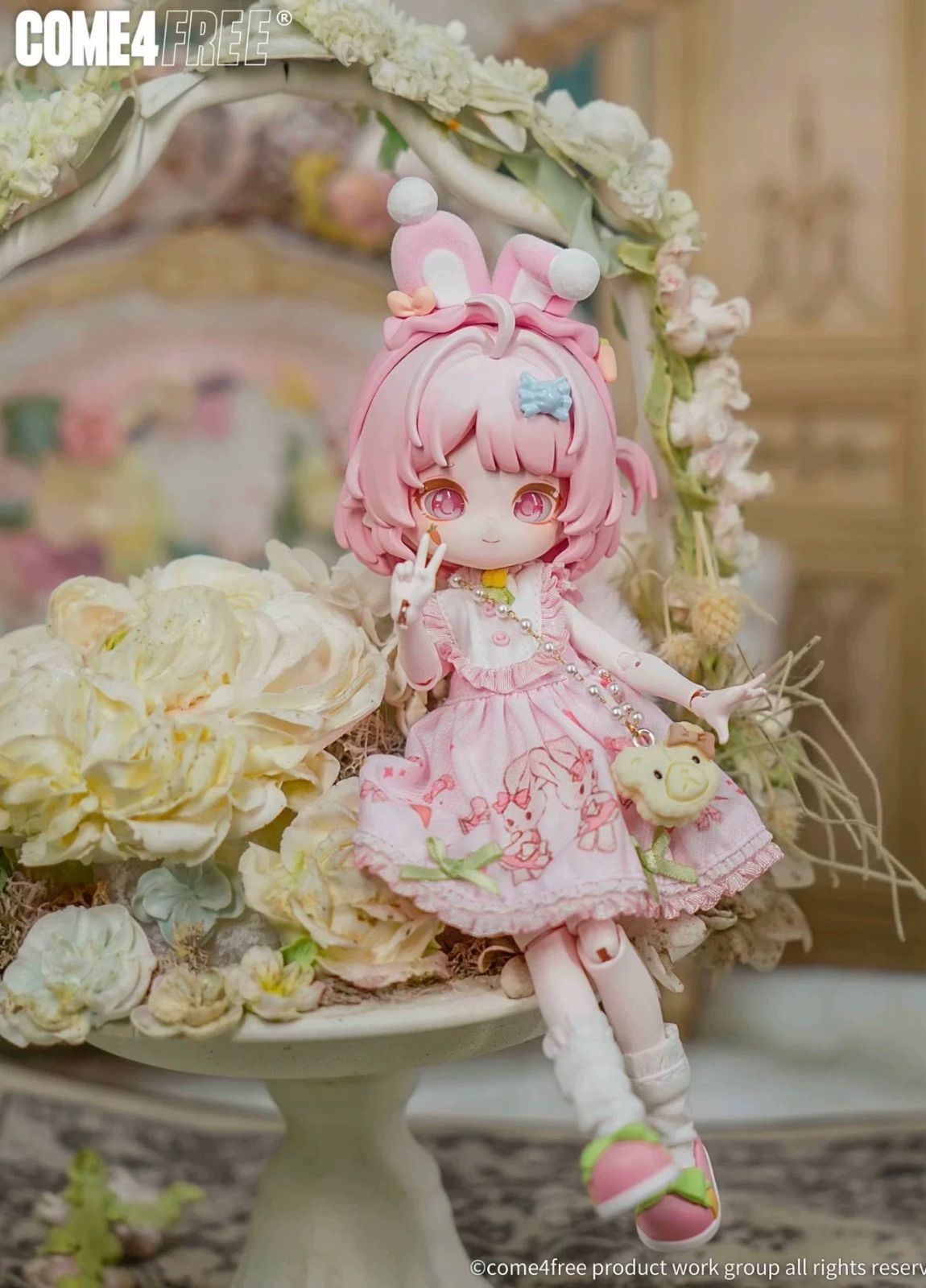 開封済COME4FREE x Mintyファンタジーの森関節可動ドール海外BJD 現品販売】COME4FREE「MINTY(ミンティ)∶ファンタジーの森」BJD