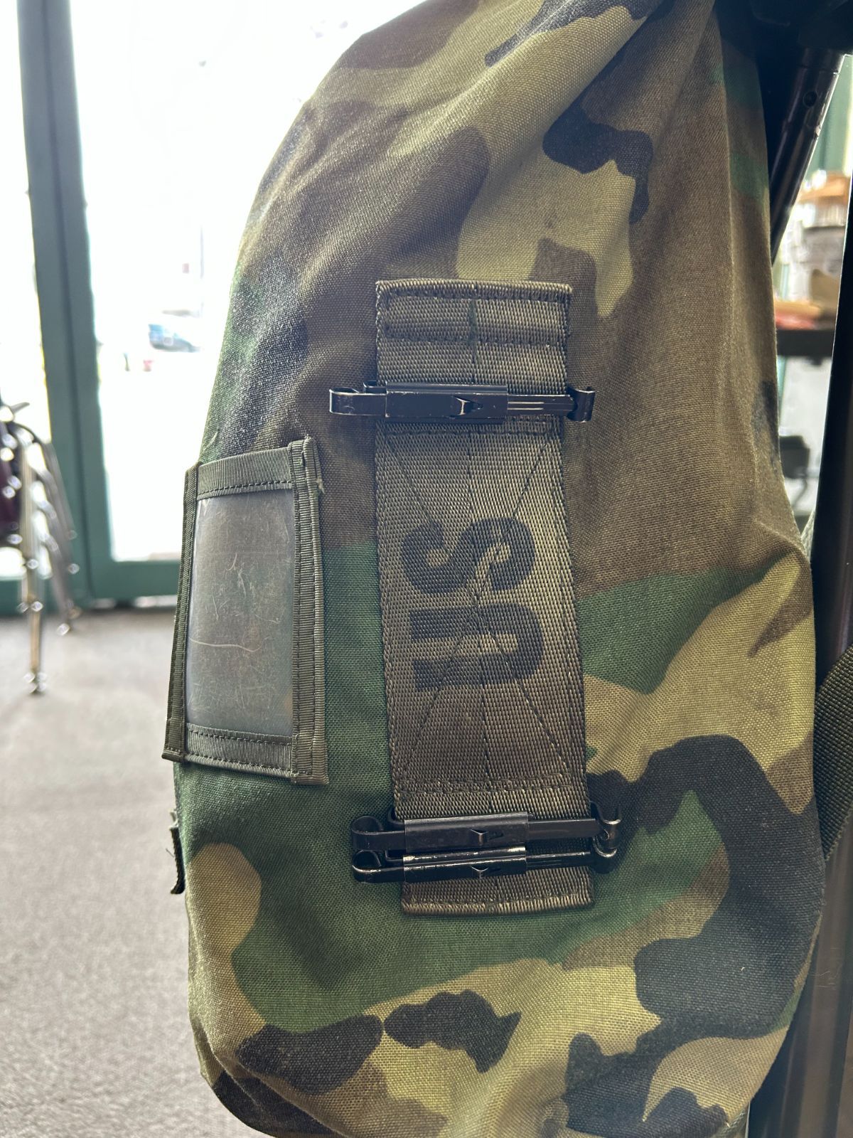 米軍実物】80's~ ケミカルスーツ 用 キャリアバッグ ウッド