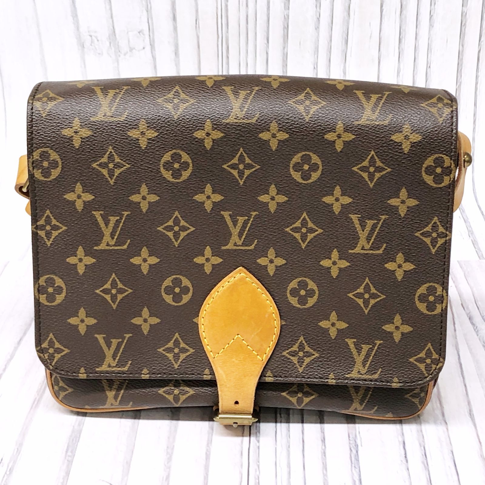 m001 F(80) ルイヴィトン カルトシエールGM モノグラム ショルダーバッグ W26cm M51252 Louis Vuitton レディース  肩掛けカバン ヴィンテージ - メルカリ