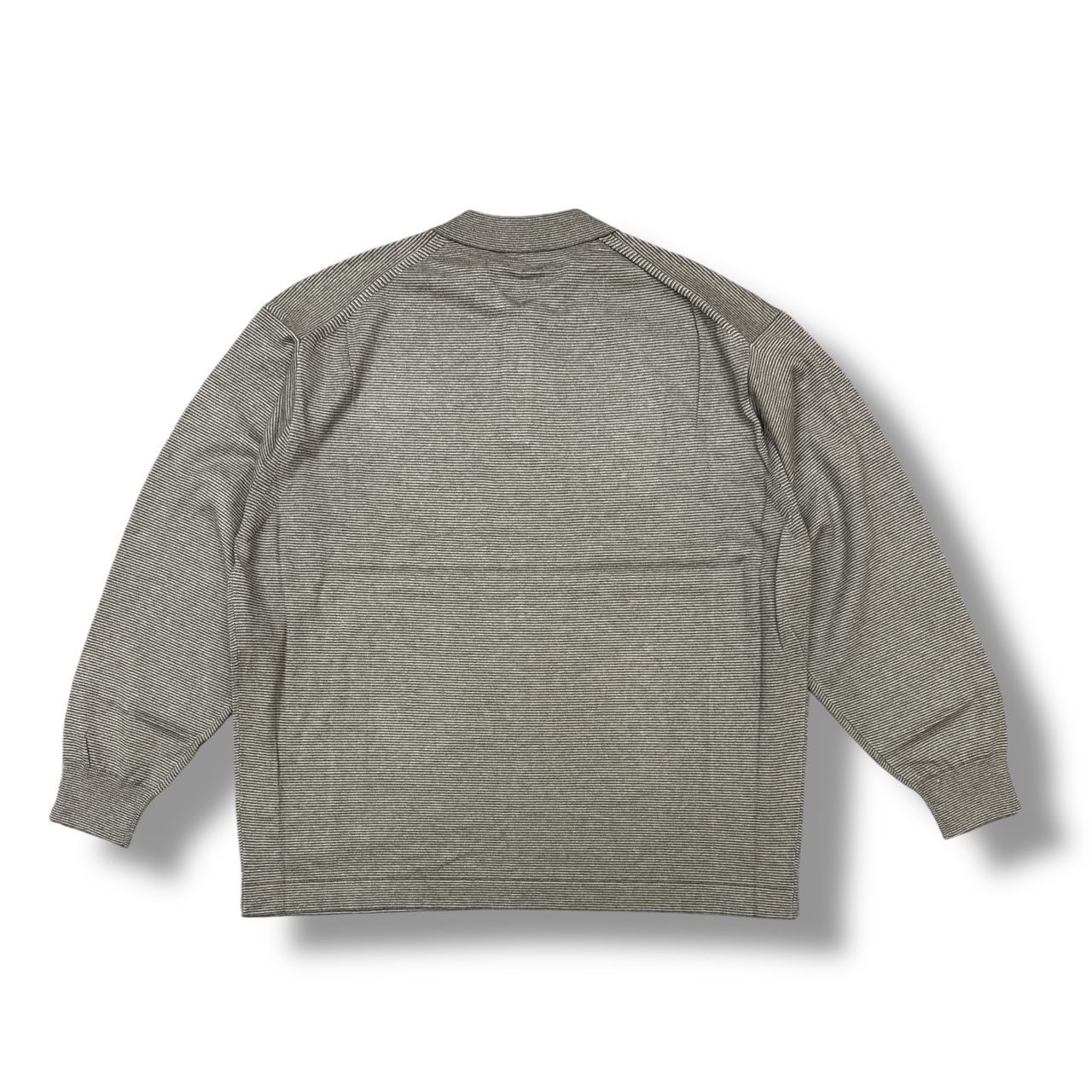 参考上代22000円 未使用品 crepuscule L/S Knit Polo ボーダー 