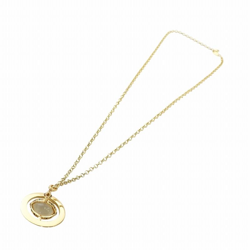 美品☆ヴィヴィアンウエストウッド　ネックレス　オーブ　ロゴマーク　ラインストーン ヴィヴィアンウエストウッド オーブ ネックレス GP×ライン