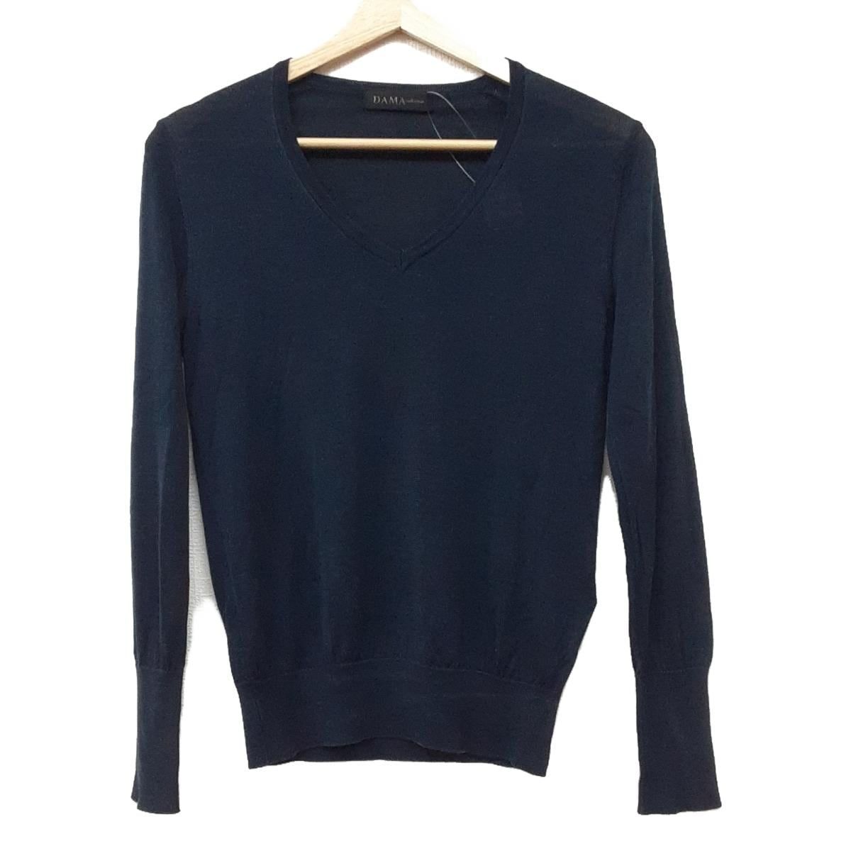 人気定番，品質保証 ダーマコレクション DAMAcollection 長袖セーター/ニット サイズM - アイボリー レディース Vネック/カシミヤ 美品 トップス