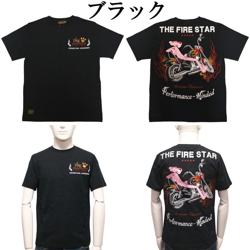 FLAG STAFF×ピンクパンサー アメリカンバイク Tシャツ 422073 - メルカリ