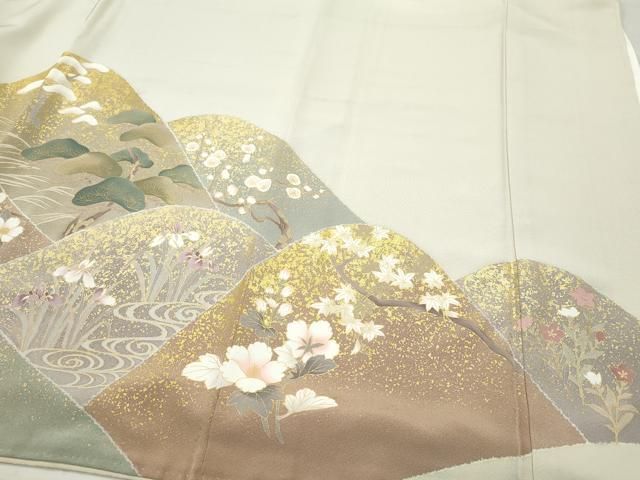 平和屋着物●豪華色留袖 駒刺繍 松花文 金彩 正絹 CAAY2808vf WWW_WOWDIGSITE_COM