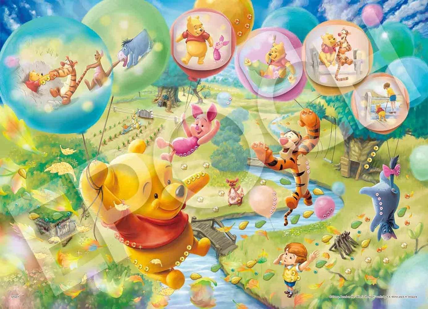 500ピース ジグソーパズル ディズニー エモーショナルストーリーシリーズ くまのプーさん 38×53cm 74-204 のり付き ヘラ付き デコレーションパーツ付き 