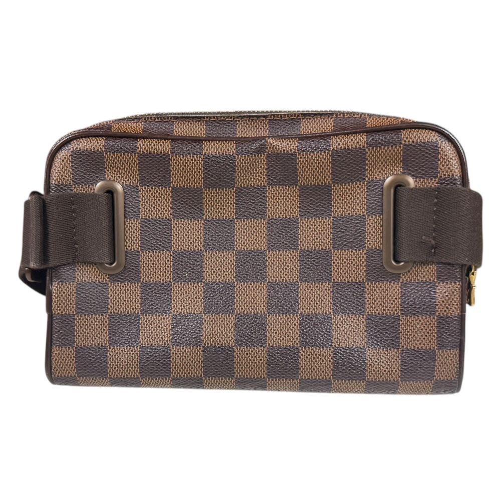ルイヴィトン/バム・バッグ・ブルックリン_ダミエエベヌ/PVC/ブラウン
