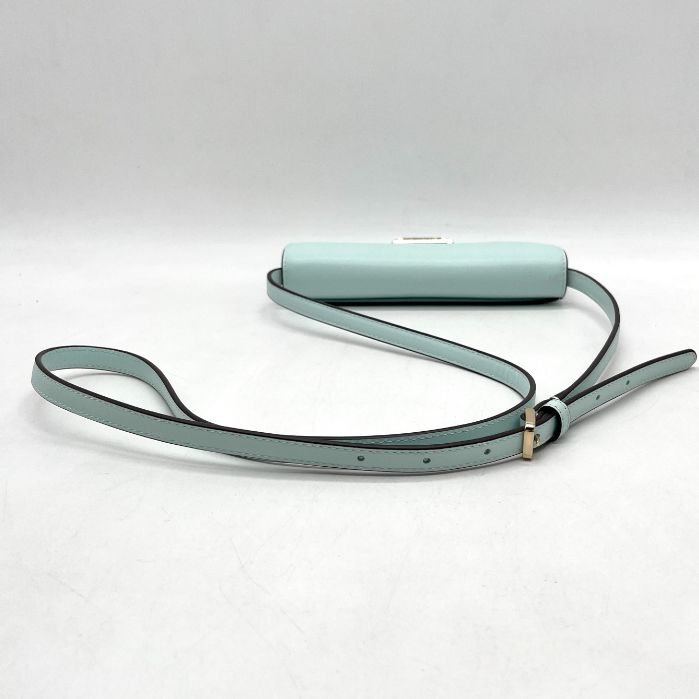 美品】kate spade ケイト スペード ロゴ レザー ショルダー ウォレット 