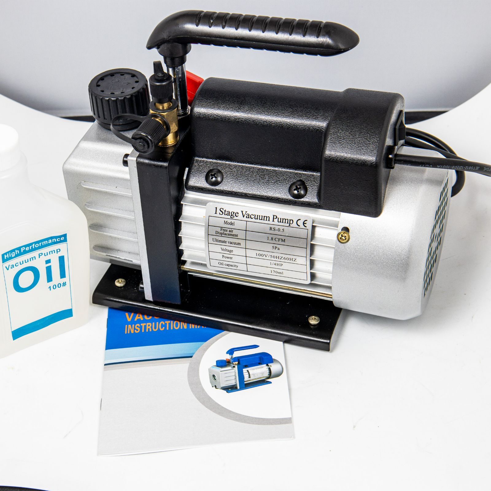 ROTARY VANE ロータリーベーン 電動真空ポンプ マニホールドゲージ ROTARY VANE ロータリーベーン 電動真空ポンプ マニホールド