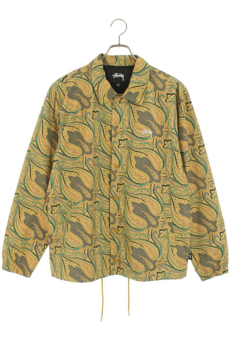 ステューシー ペイズリーコーチジャケットブルゾン メンズ M 販売