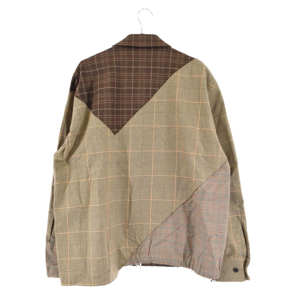 Sacai (サカイ) CHECKED PANELLED JACKET チェック パネル切替ジップ 