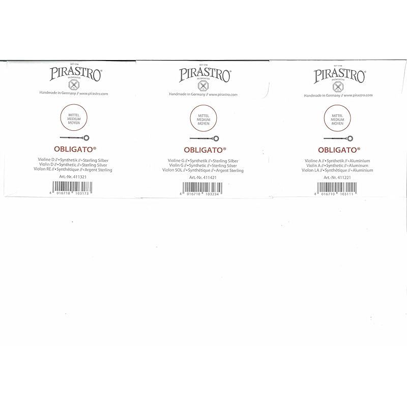 Obligato オブリガート バイオリン弦 A.D.G線セット 1