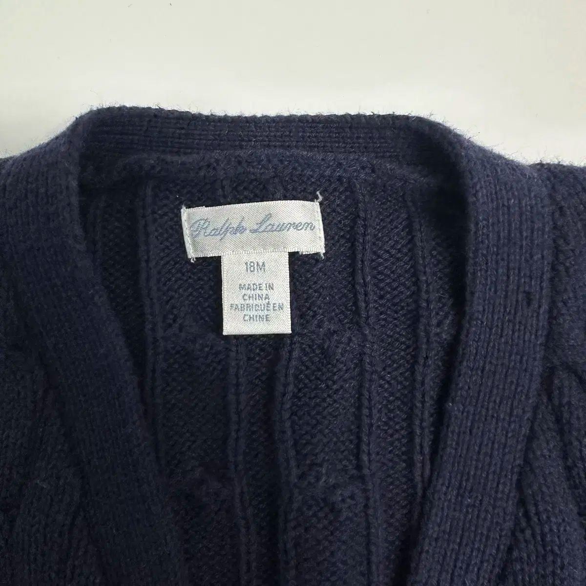 ポロ 18 m ケーブル カーディガン