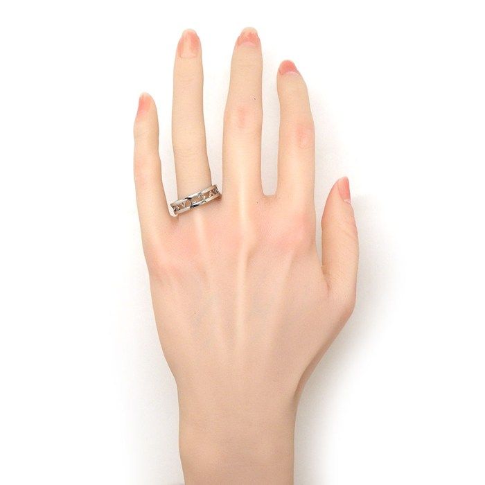 ✨️極美品✨️ BVLGARI ブルガリ リング 19号 シルバー ロゴ 箱付き ✨️極美品✨️ BVLGARI ブルガリ リング 19号 シルバー ロゴ 箱