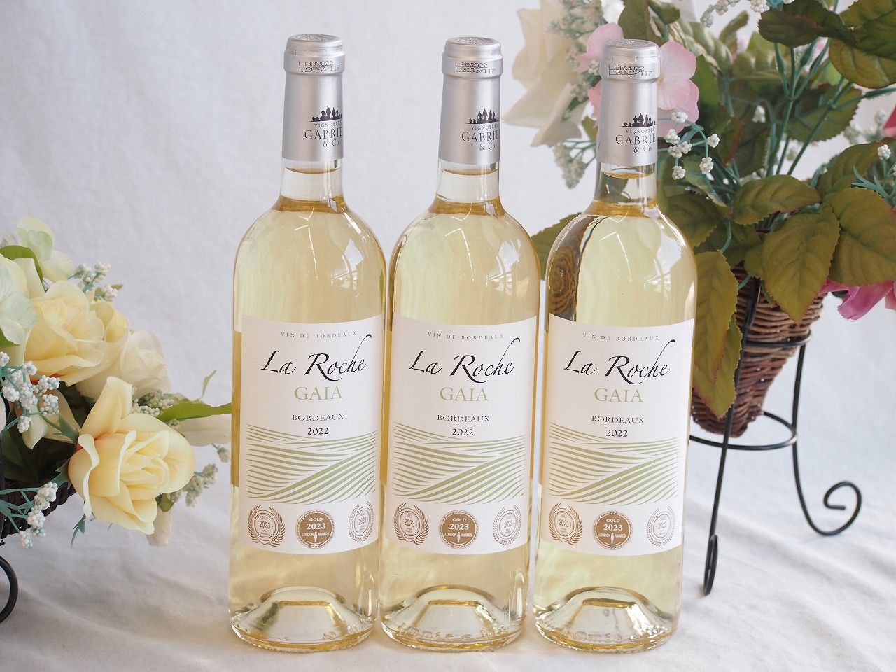 3本セット(フランストリプル金賞白ワイン セラ･ロッシュ ガイア) 750ml&times;3本