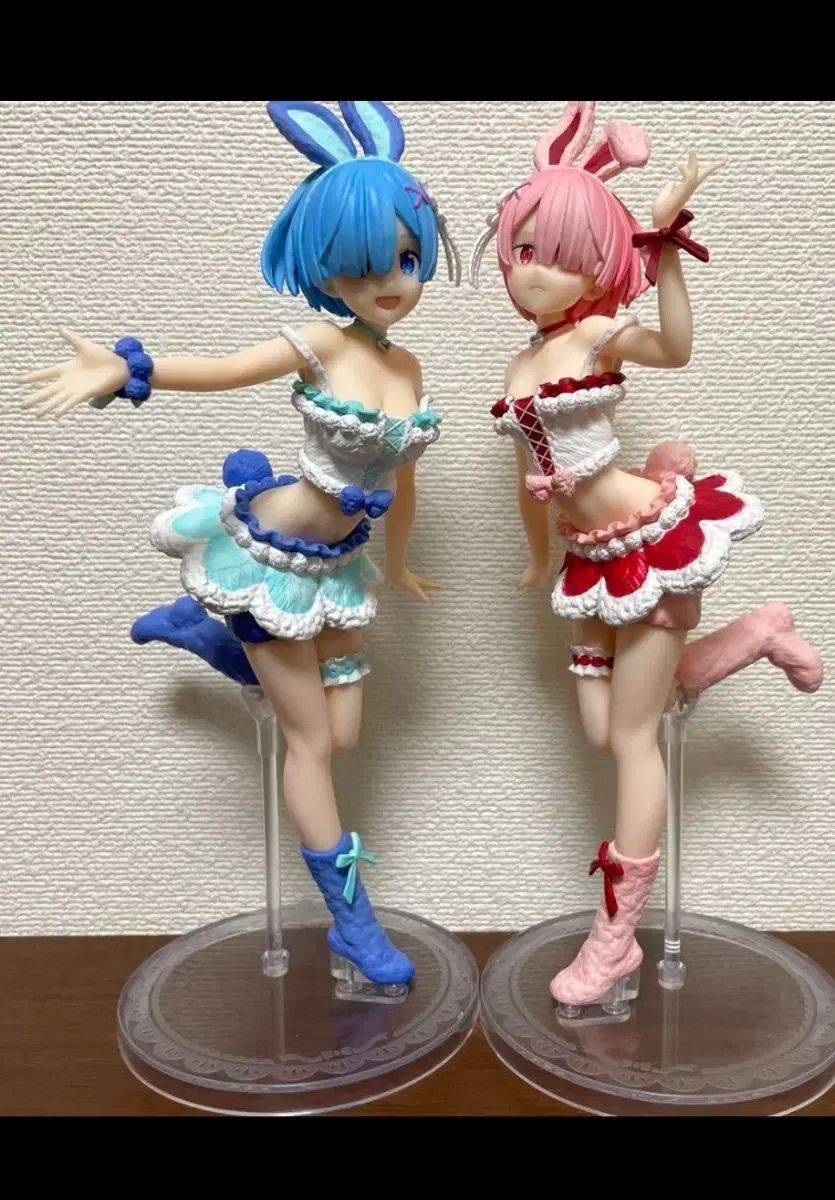 実物 一番くじ Re:ゼロから始める異世界生活 レム ラム うさぎ フィギュア まとめ売り (箱 o ）