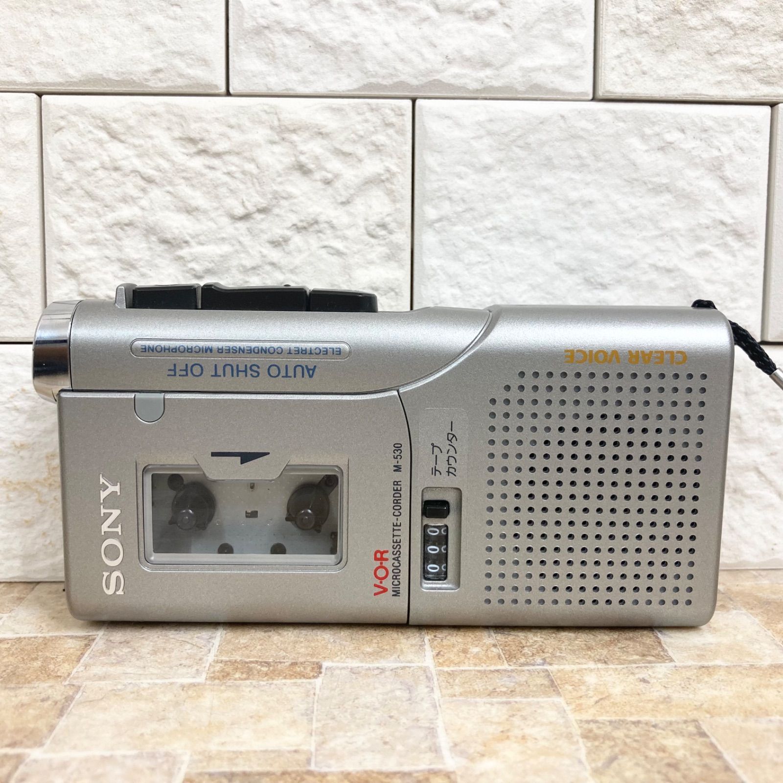 ジャンク】SONY ソニー MICROCASSETTE-CORDER M-530 本体のみ 単3電池