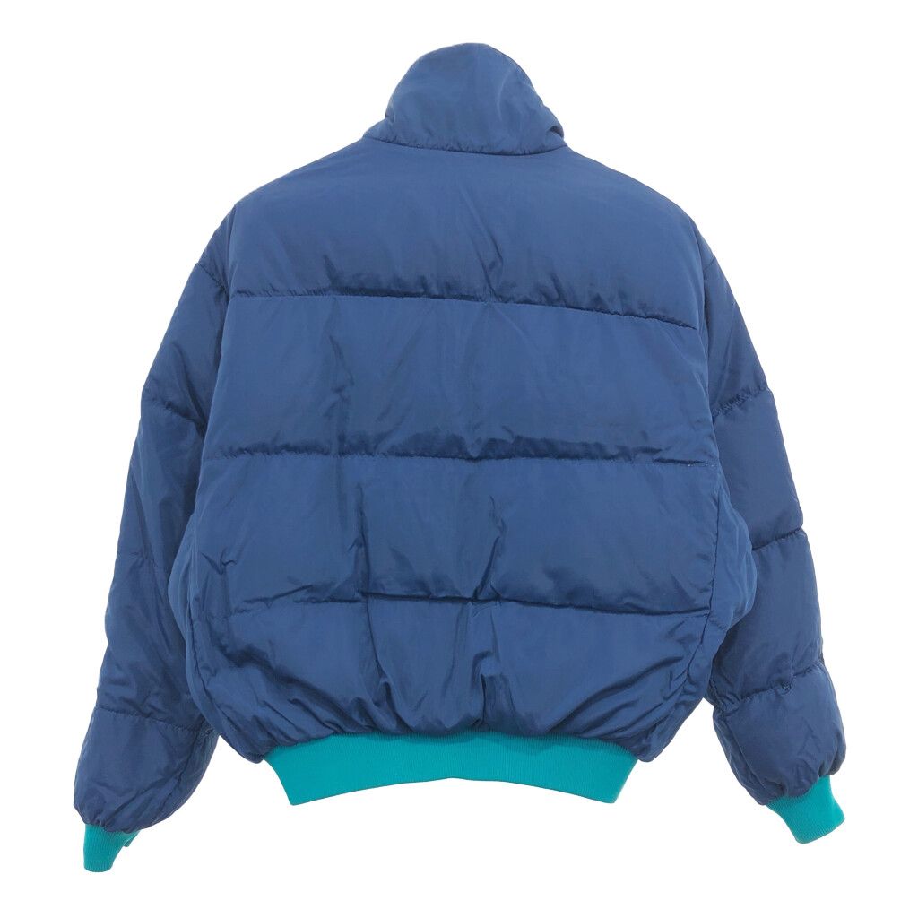 80年代 Columbia コロンビア リバーシブル 中綿 ジャケット アウトドア キャンプ グリーン (メンズ L) 中古 古着 Q0088 80年代 Columbia コロンビア リバーシブル 中綿 ジャケット