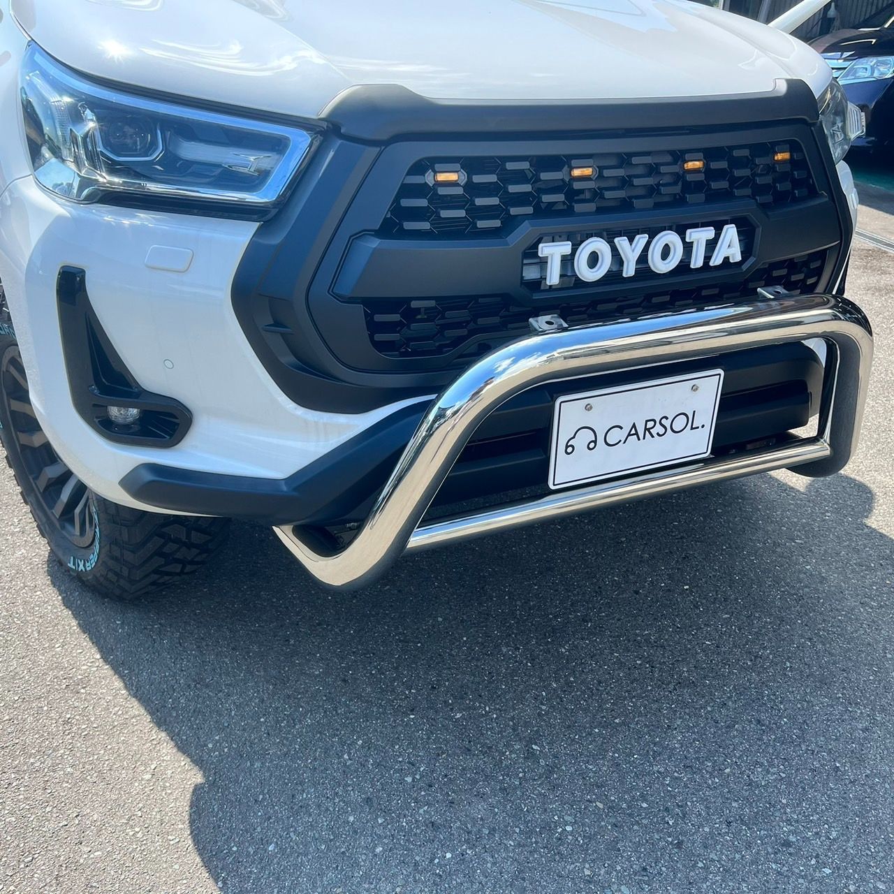 トヨタ ハイラックス バンパーガード 純正 TOYOTA HILUX-