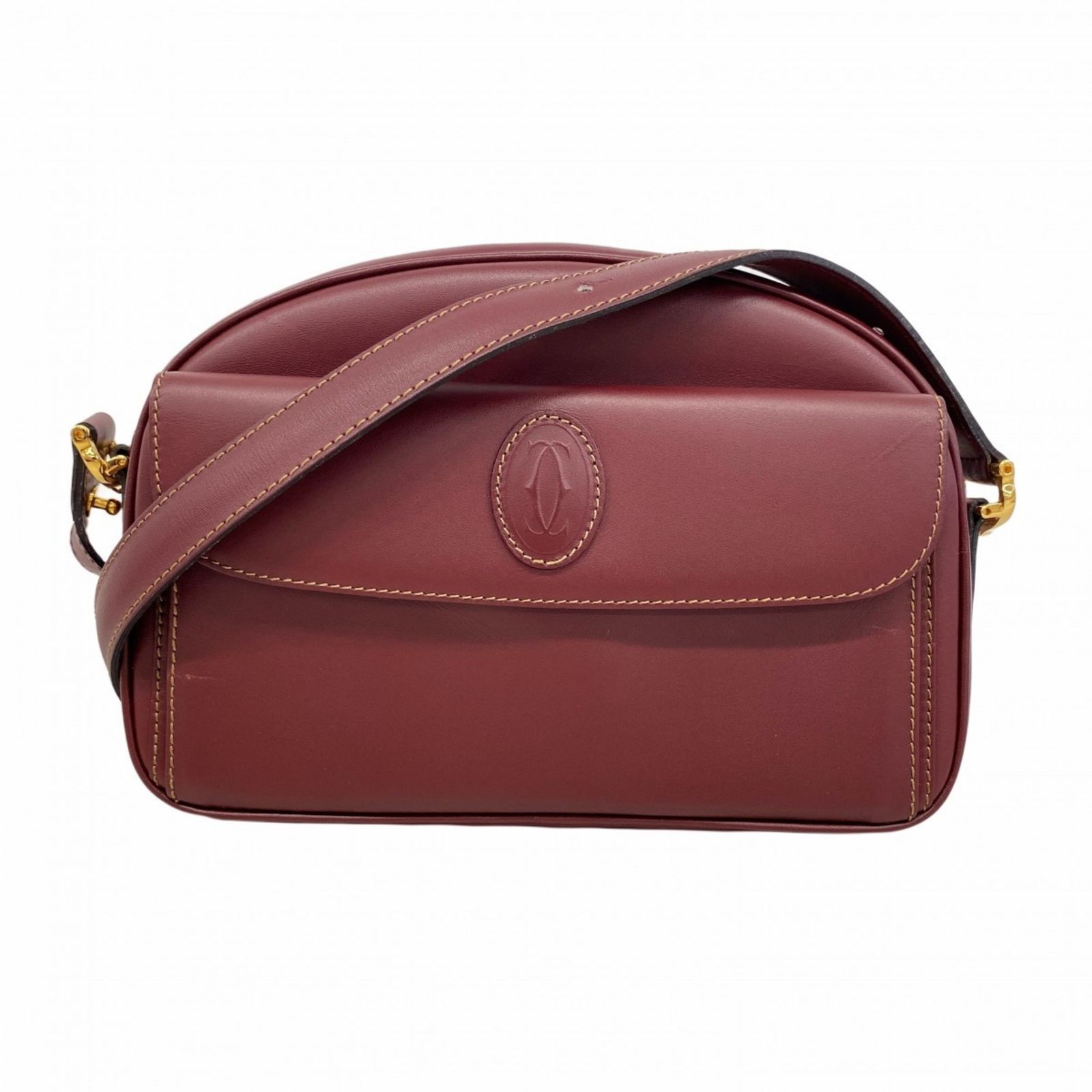 ✨カルティエ✨Cartier✨ボルドー✨マストライン✨レザー✨ショルダーバッグ✨ 自分らしさを豊かに】 Cartier カルティエ ショルダーバッグ