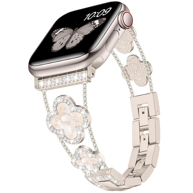 豊富な，爆買い 【新品】 ブリンブリン ダイヤモンド レディース バンドコンパチブル Apple Watch バンド 49mm 46mm 45mm 44mm 42mm 41mm 40mm 38mm Ultra SE Series 11 10 9 8 7 6 5 4 3 1 バンド・ベルト