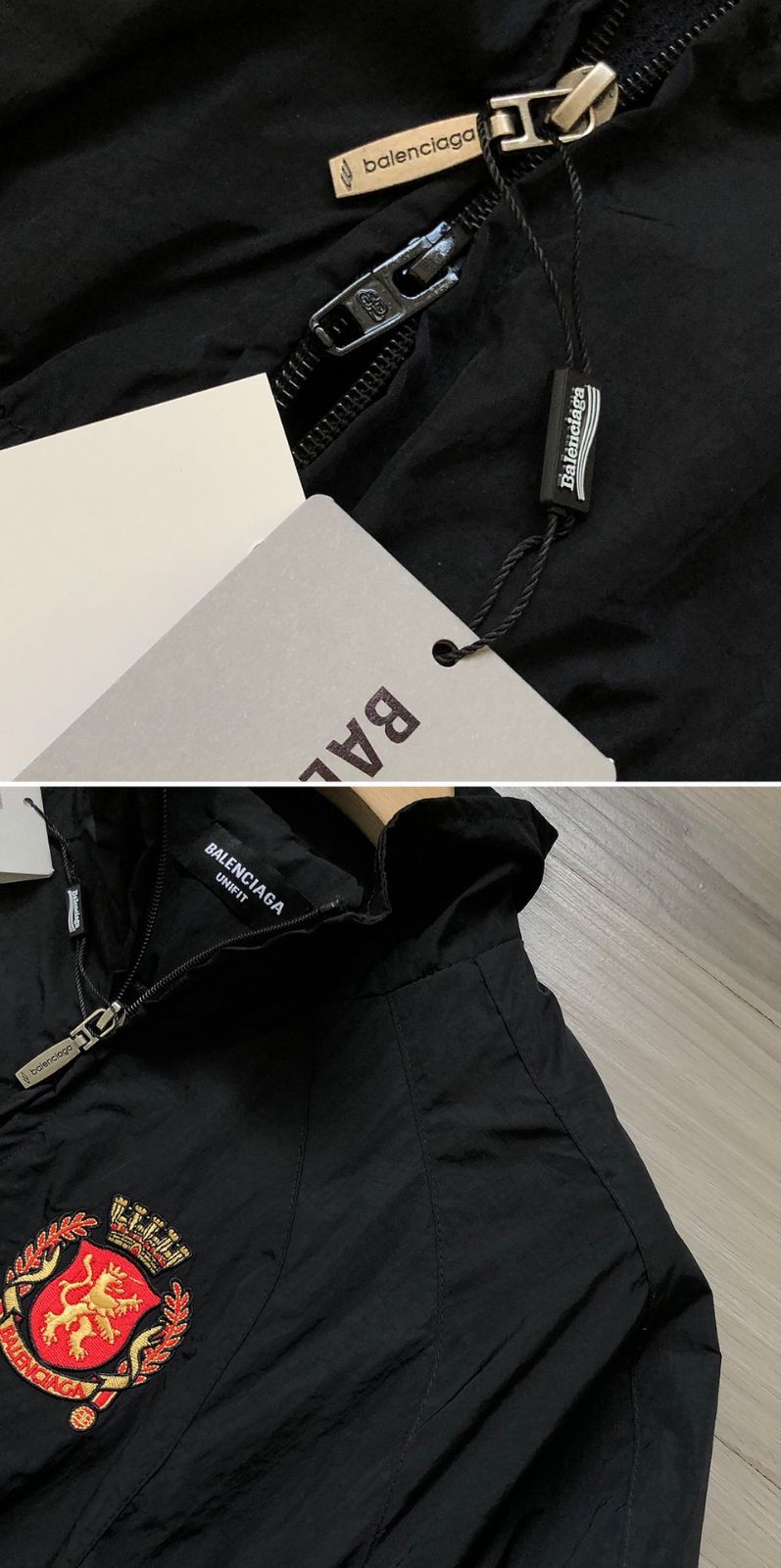 balenciaga ピステ・ウィンドブレーカー 黒 楽天市場