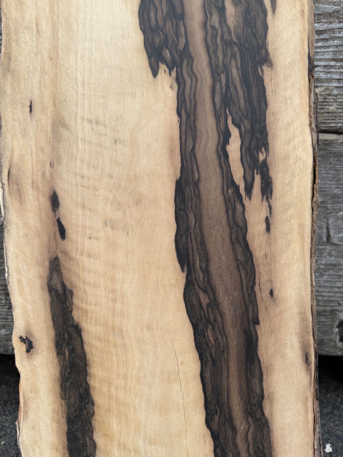 黒柿 銘木 孔雀杢 一枚板 無垢材 DIY 希少品 乾燥材 - メルカリ