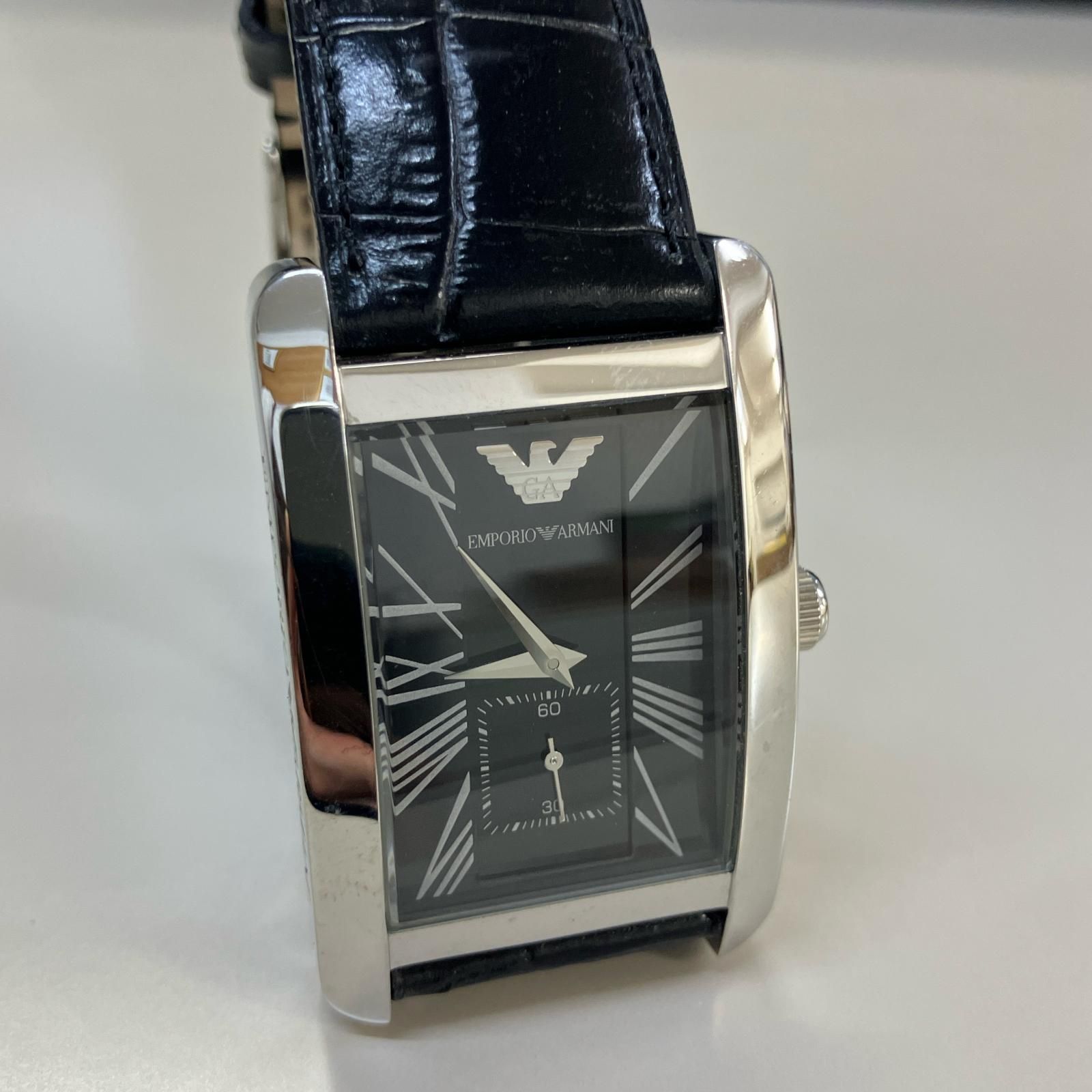 EMPORIO ARMANI 腕時計 メンズ 箱付き 説明書付き エンポリオ 