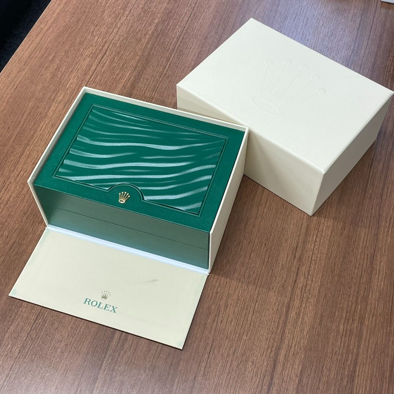 ロレックス空箱 ROLEX ロレックス 新型 箱 保存箱 空箱 外箱 内箱 グリーン
