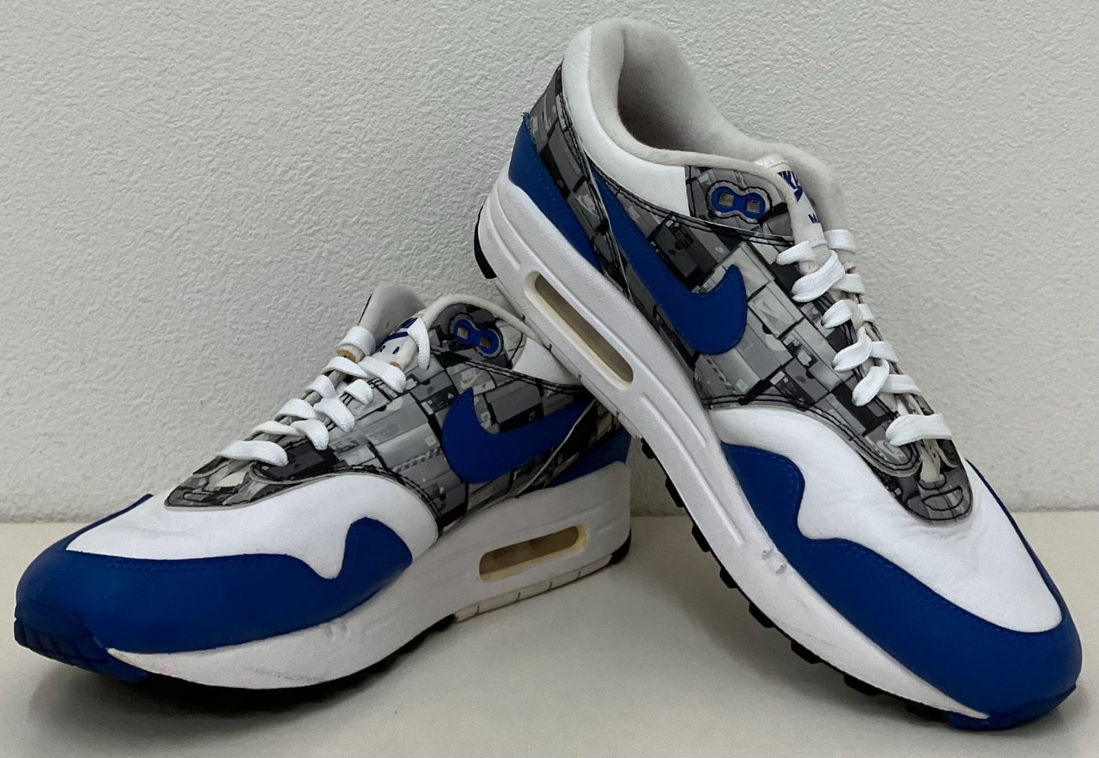 9/18迄 期間限定 タイムセール 26cm スニーカー ATMOS × NIKE AIR MAX 1 BLUE WE LOVE NIKE アトモス×ナイキ エアマックス1 ブルー AQ0927-100 靴 シューズ メンズ レディース キッズ