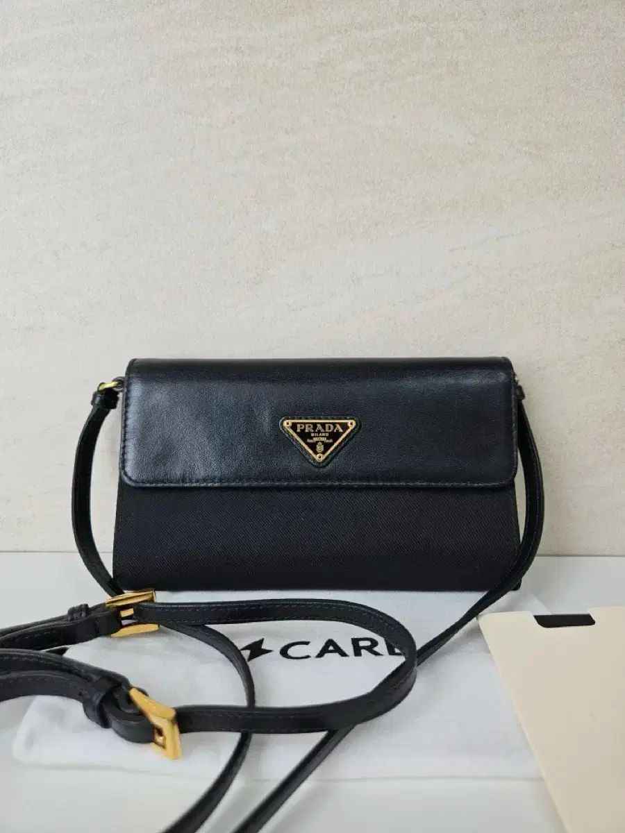 PRADA プラダ カーフレザー ナイロン ミニ クロスバッグ