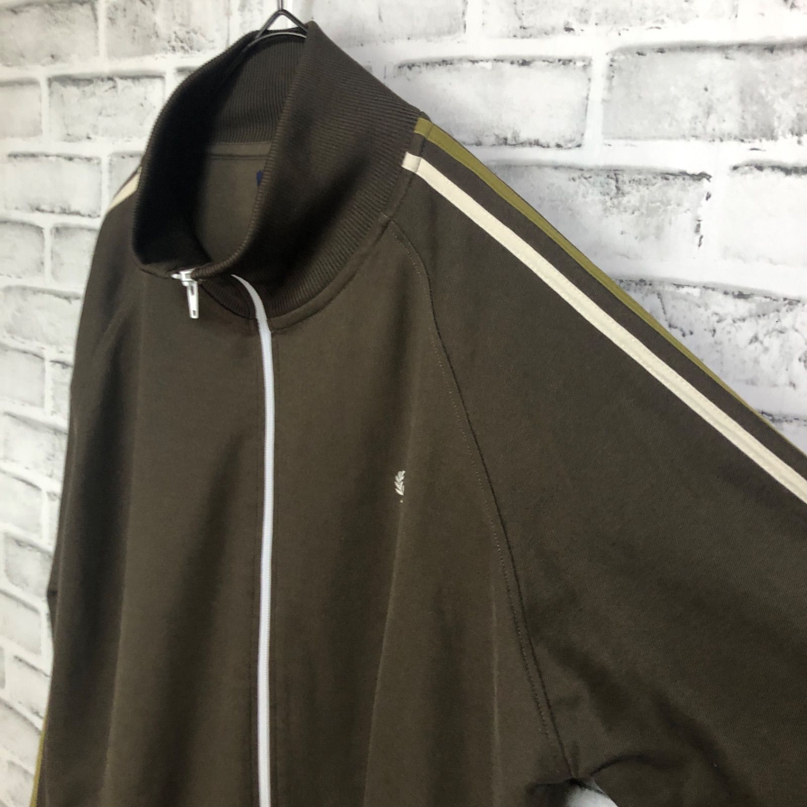 【希少】80s フレッドペリー トラックジャケット ジャージ 月桂樹 ブラウン 希少ブラウン⭐️Fred Perry トラックジャケット/ジャージ S