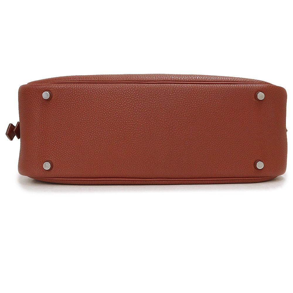 エルメス プリュム 32 ハンドバッグ トゴ レザー Rouge vif ルージュ