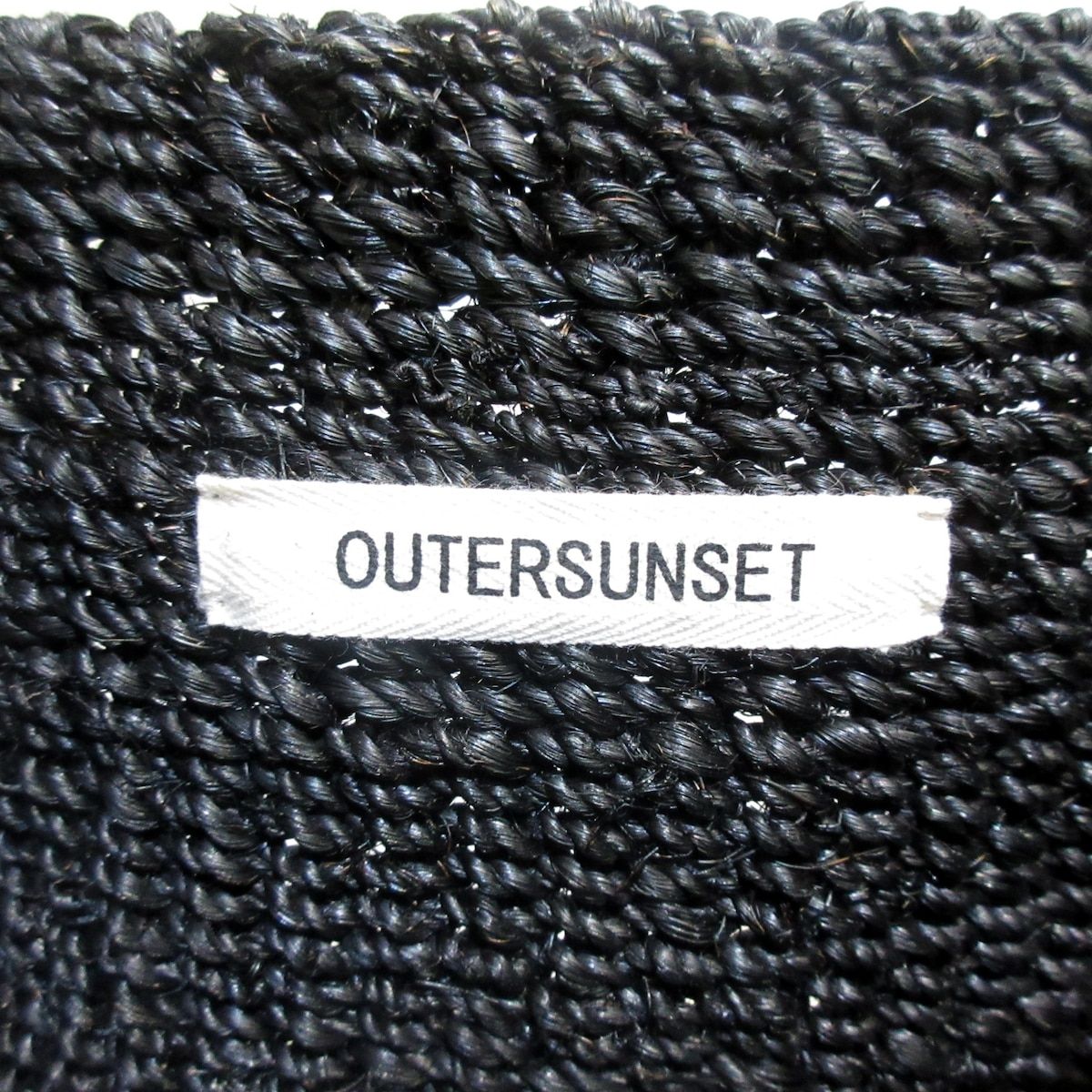 OUTERSUNSET 黒 かごバッグ OUTERSUNSET」 かごバッグ FREE ブラック レディース : ZOZOTOWN